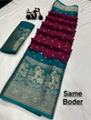 Wow Antic Designer Jacquard  Border Dola Silk Sarees Wholesale Shop In Surat
